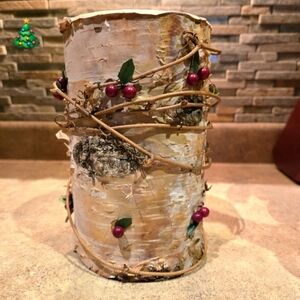 BIRCH STYLE CANDLE HOLDER/DECOR